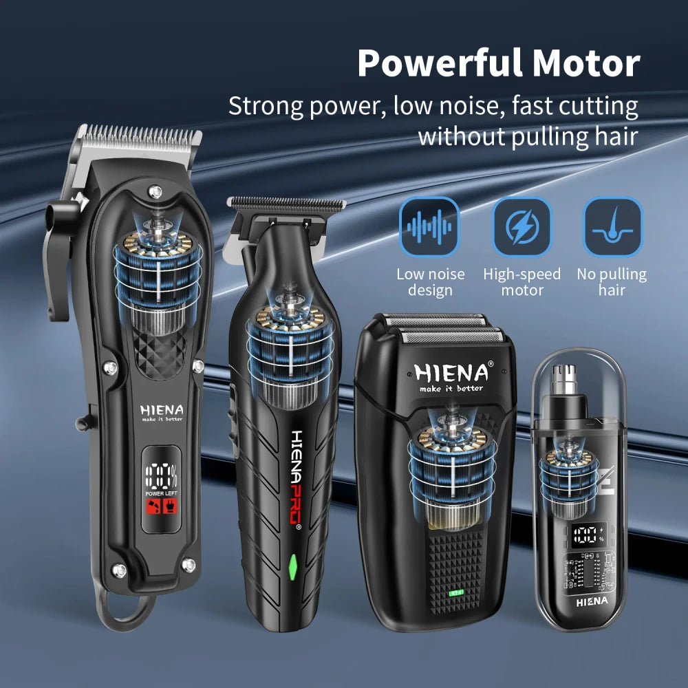 Professional Electric Hair Clippers Beard Trimmer Kit