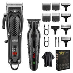 Professional Electric Hair Clippers Beard Trimmer Kit