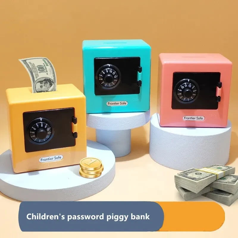 Retro Rotating Password Piggy Bank