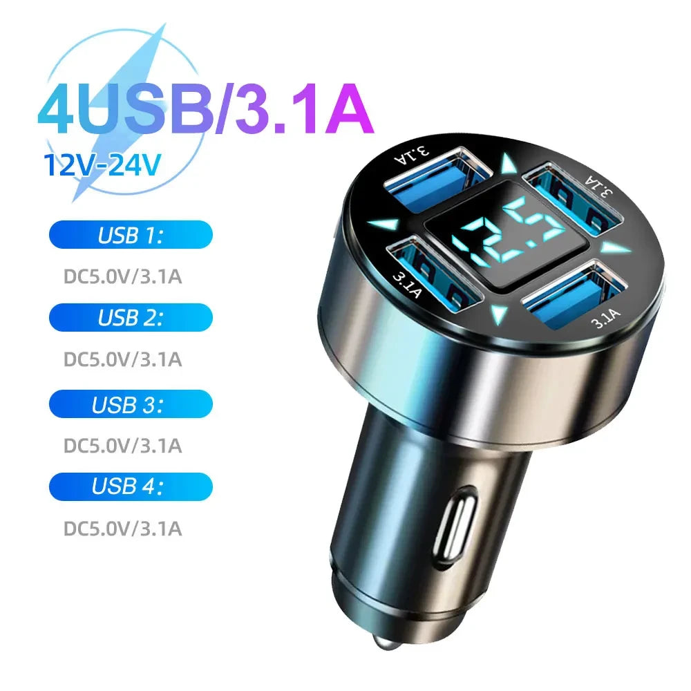 Multi-Port Fast Car Charger