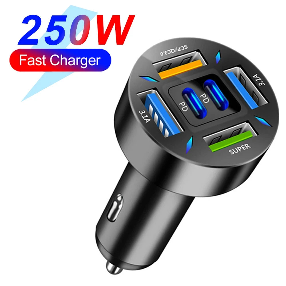Multi-Port Fast Car Charger