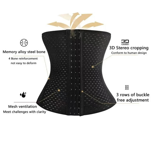 Black Tummy Control Waist Cincher