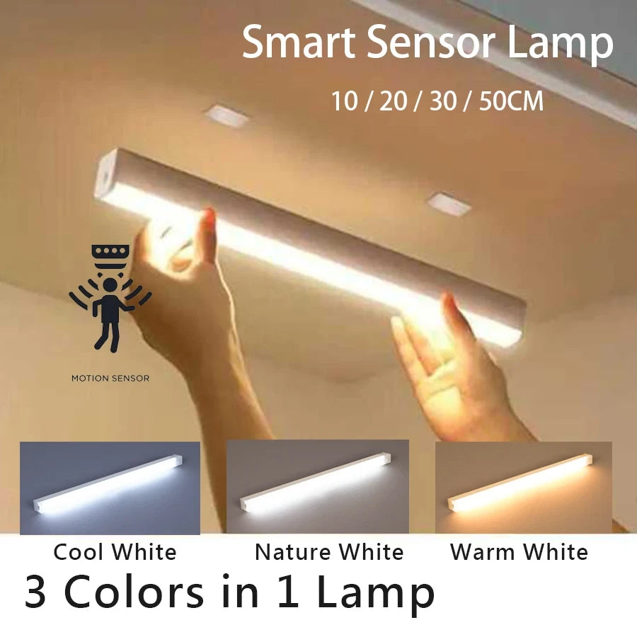 Wireless Motion Sensor LED Night Light Bar