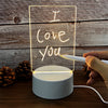 Transparent Acrylic Message Board Night Light